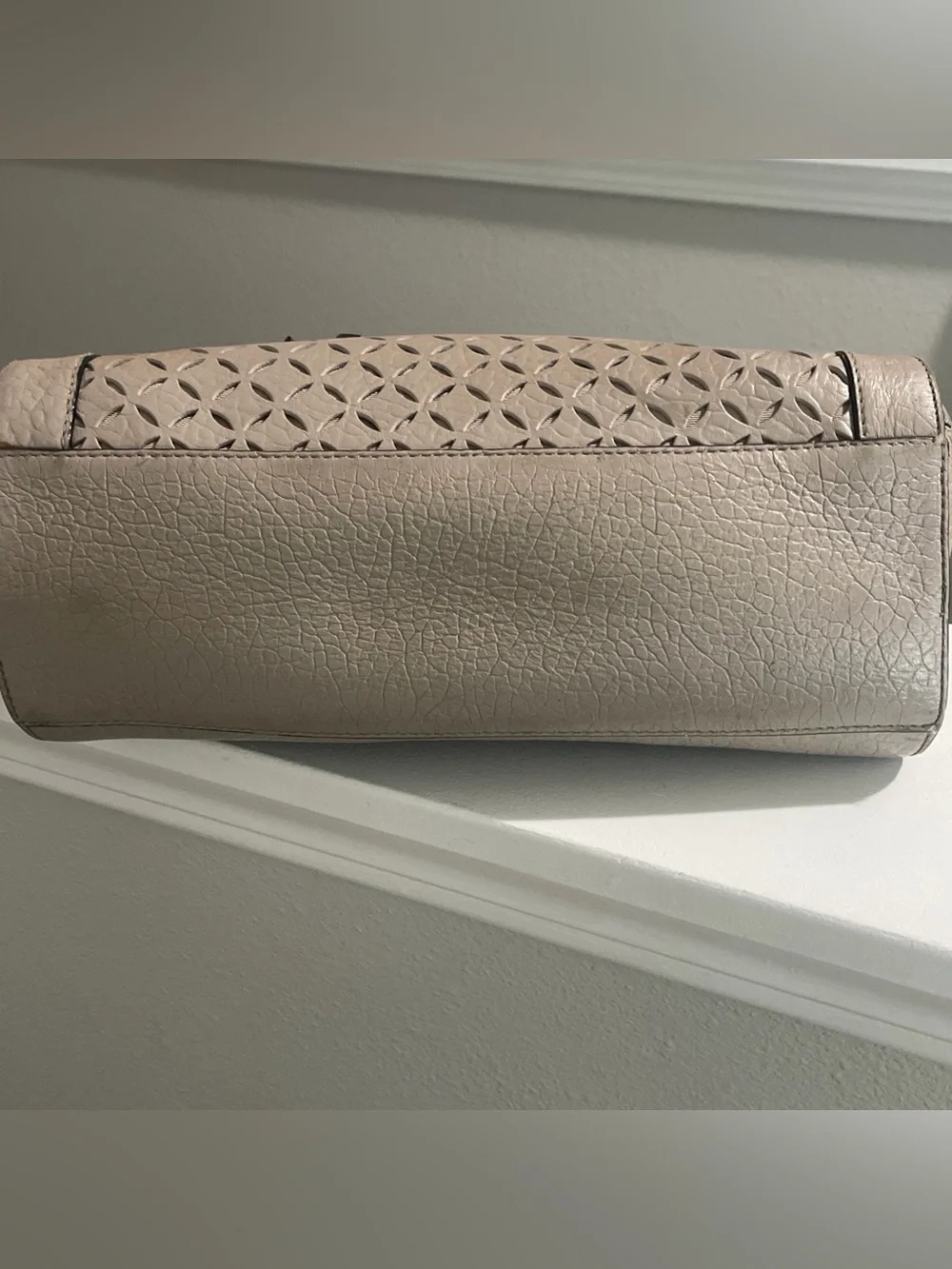 Kate Spade New York Perri Lane Bubbles Romy Satchel Beige
